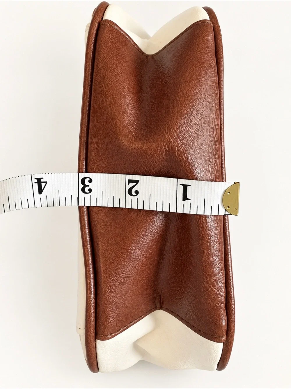Vintage DV Collection Cream Brown Crossbody Bag Y2K Western